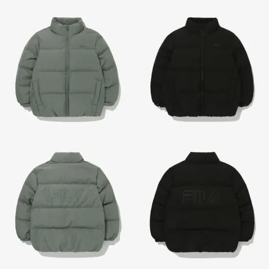 휠라키즈 덕화이버 숏패딩