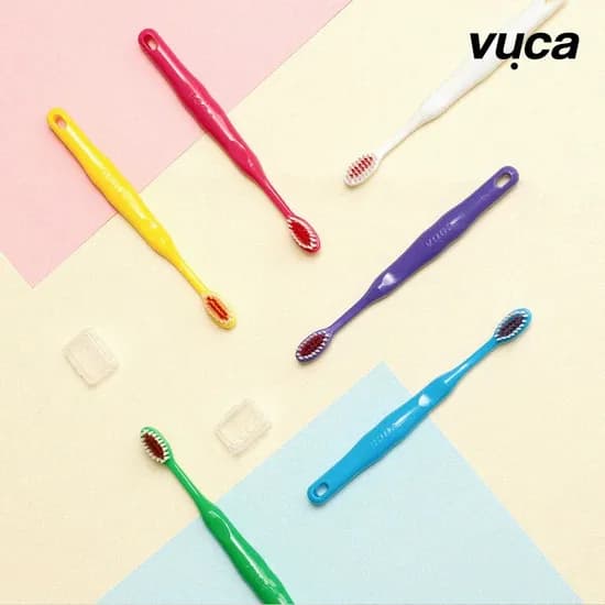 뷰카 주니어 더블 초미세 어린이 칫솔 12개입