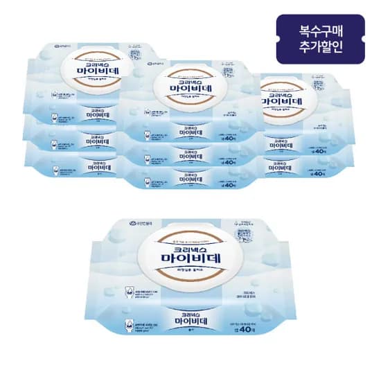 크리넥스 마이비데 퓨어캡 40매 18팩