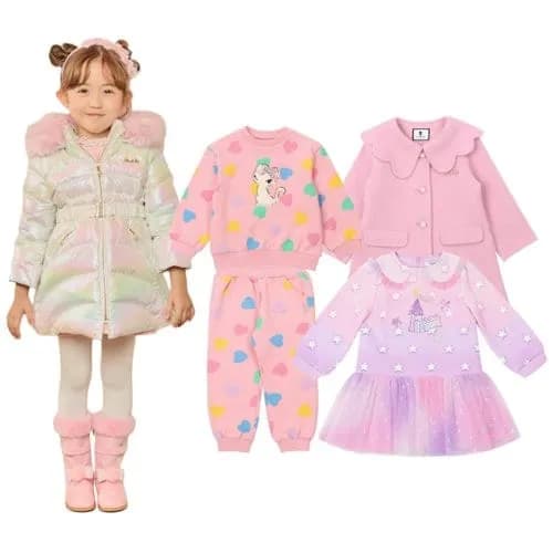 프랜치캣 기모 하트나염 상하세트