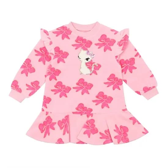 프렌치캣 PK 리본 후리스 원피스