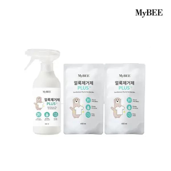 마이비 얼룩제거제 용기 485ml 1개 리필 400ml 2개