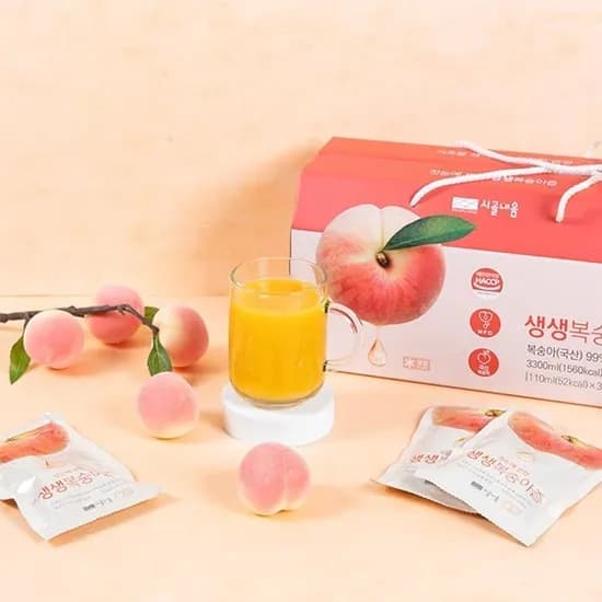 생생복숭아즙 10팩