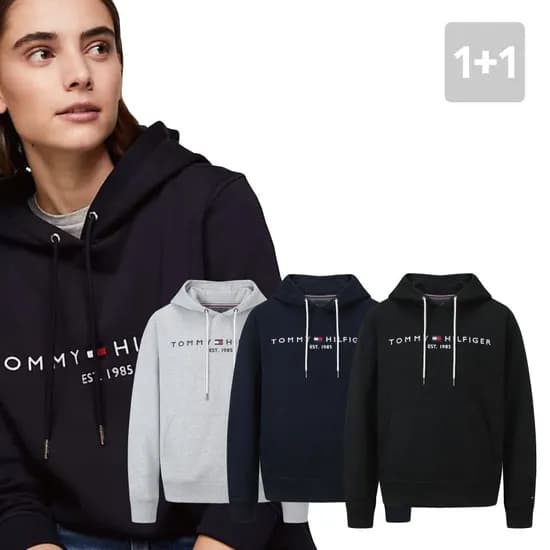 타미힐피거 자수로고 맨투맨