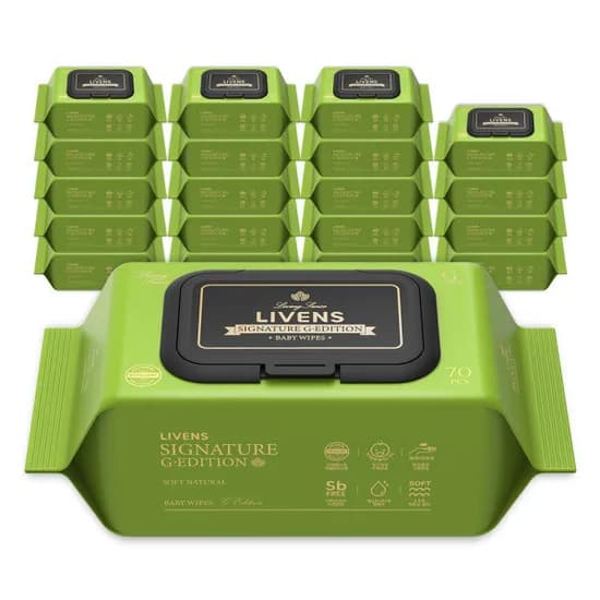 지에디션 엠보싱 아기물티슈 캡형 70매 20팩