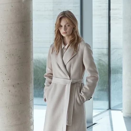 벨티드 캐시미어 블렌디드 핸드메이드 코트