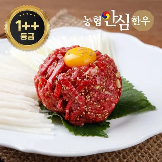 농협안심한우 1++ 냉장 한우 육회 300g 2팩