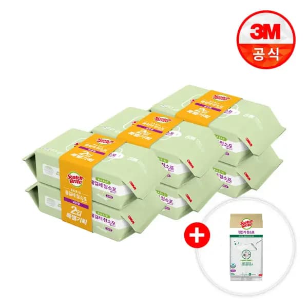 3M 베이직 물걸레청소포 240매+정전기10매
