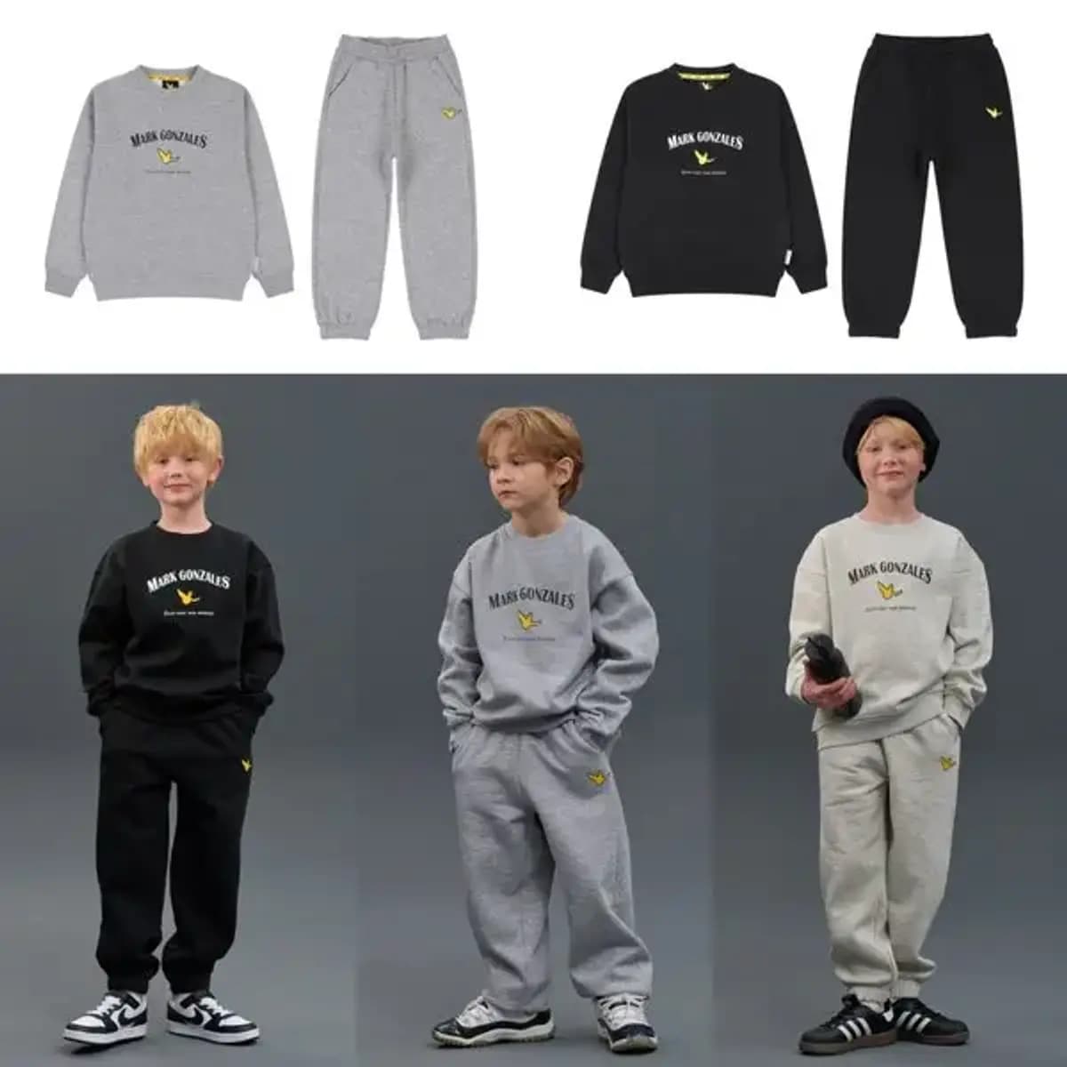 마크곤잘레스키즈 기모 마크 엔젤 셋업