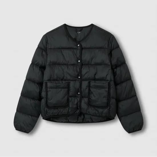 JAJU 여 라이트 다운필 자켓 블랙