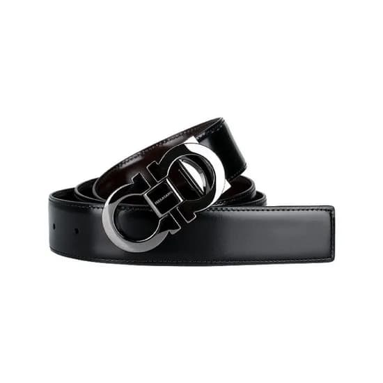 살바토레 페라가모 간치니 양면 남성벨트