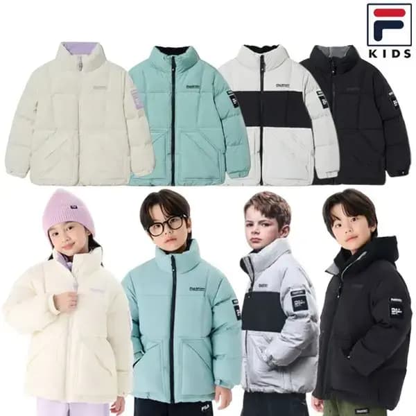 휠라키즈 로고 포인트 반넥 숏다운 70,110원