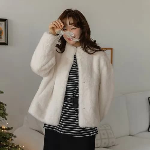 밍크 퍼 자켓