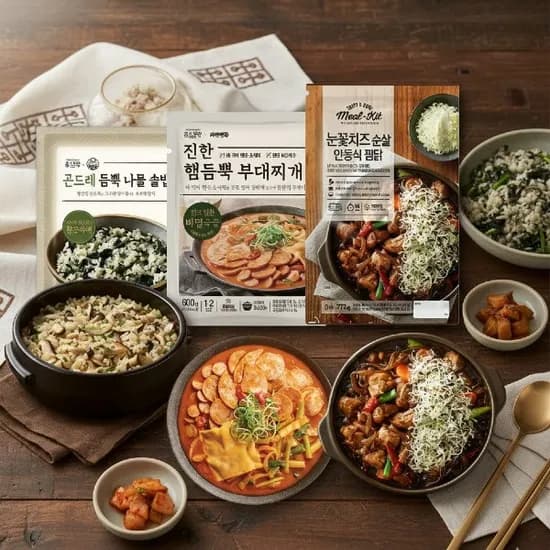 자연별곡 시그니처 한식세트 곤드레밥 4인 안동찜닭 부대찌개 25,900원