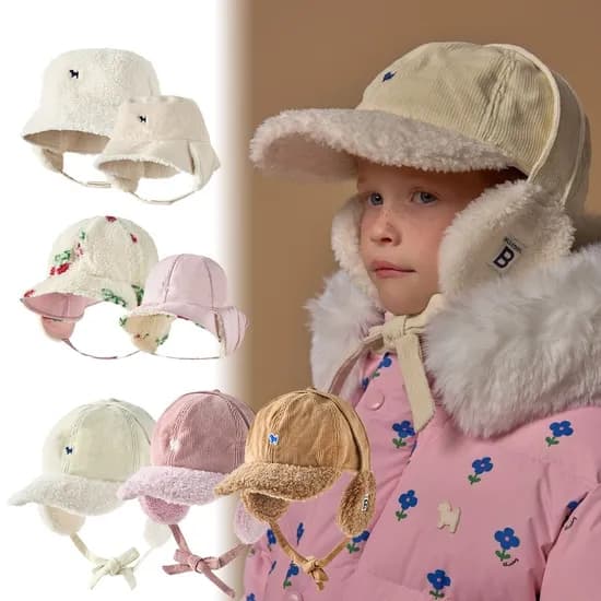 블루독 겨울 귀달이탈부착 모자