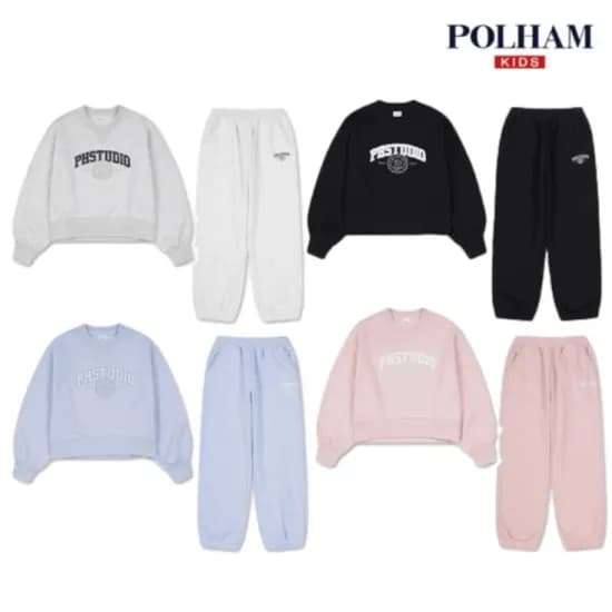 폴햄키즈 약기모 오버핏 맨투맨팬츠