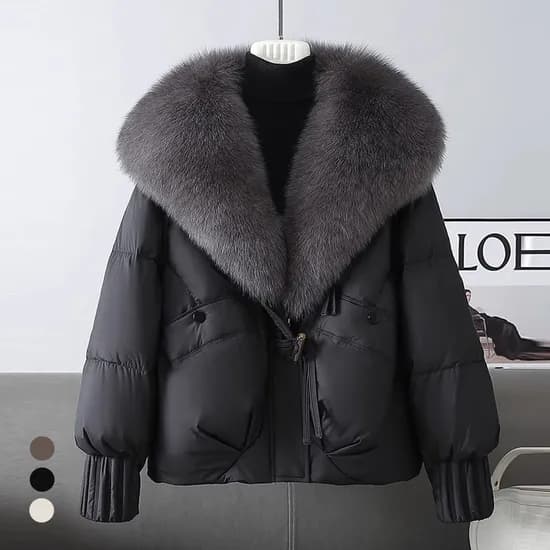 카라 볼륨퍼트리밍패딩 77까지