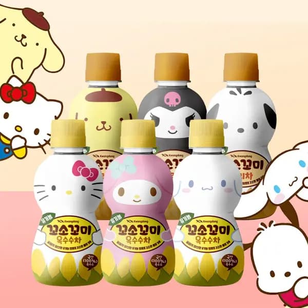 꼬소꼬미 보리차 20입 옥수수차 20입 이뮨하이 구미젤리 증정