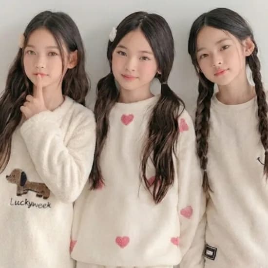 버블트리 하트핑 파자마세트