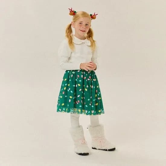 리에벨로 크리스마스 기모스커트 상하복 15810원