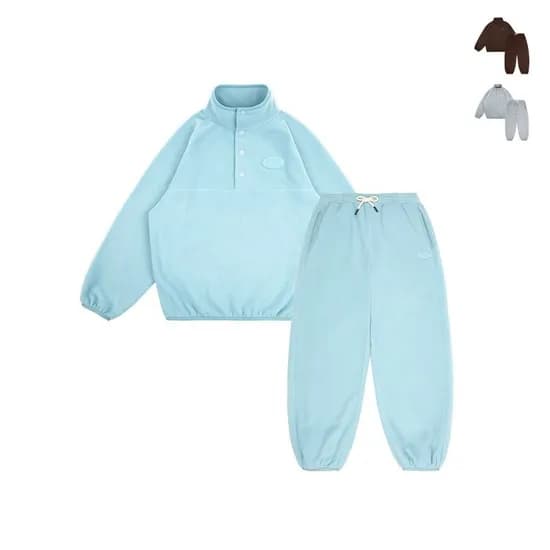 아이스비스킷 심볼로고 플리스 상하세트