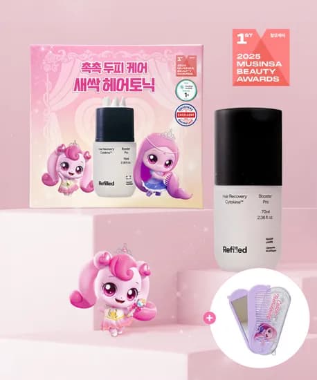 리필드 사이토카인 헤어토닉 부스터 프로 70ml 티니핑빗거울