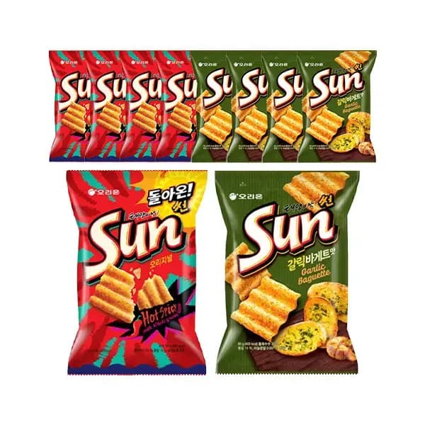 오리온 썬 핫스파이시맛 80g 5개 썬 갈릭바게트 M 5개