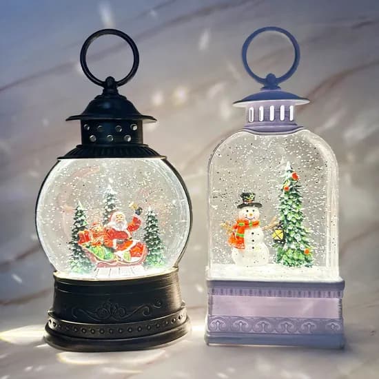크리스마스 오르골 눈꽃 무드등