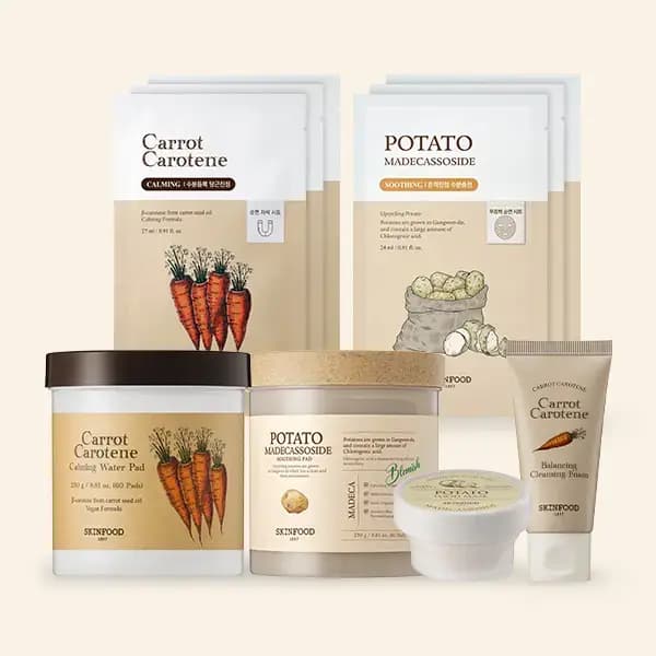 스킨푸드 당근/감자패드 60매