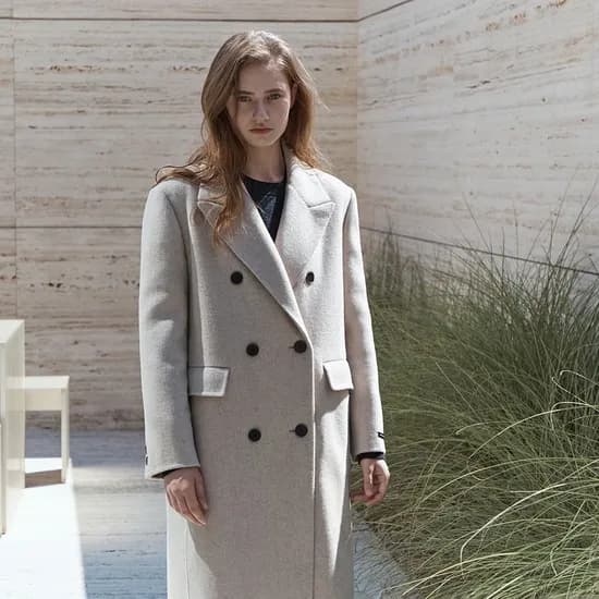잇미샤 더블버튼 핸드메이드 코트