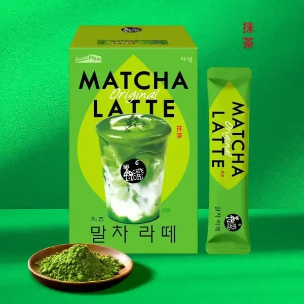 쟈뎅 까페모리 제주 말차 라떼 오리지날 20p