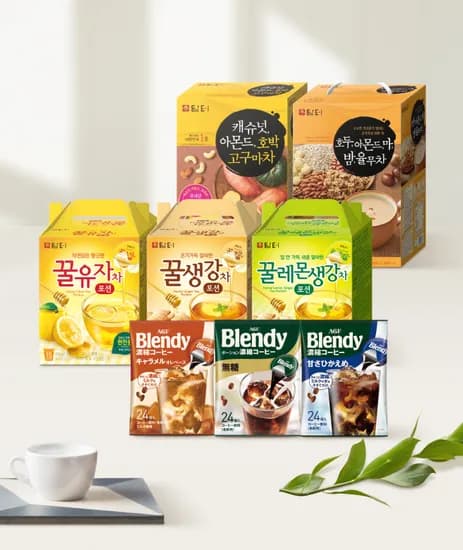 담터 꿀유자차 꿀생강차 꿀레몬생강차 블랜디 포션 15T 외 다양