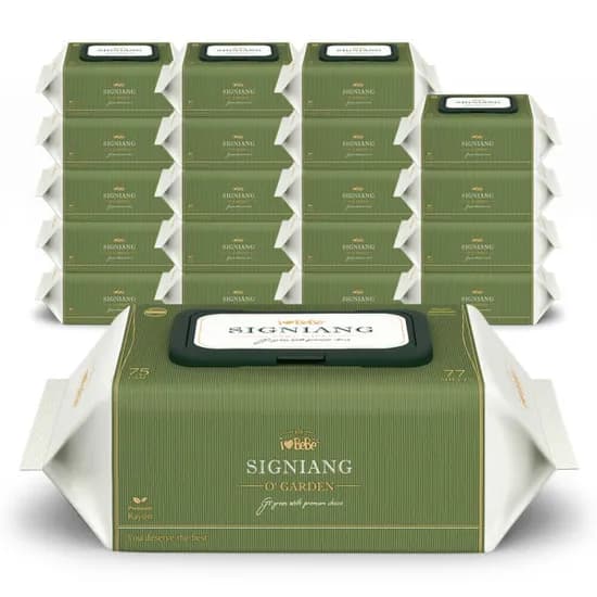 시그니앙 오가든 75g 아기물티슈 77매 20개