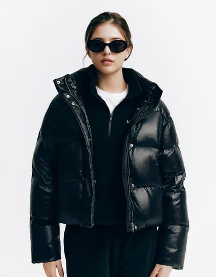 덕다운 오버핏 후드 패딩 80,000원