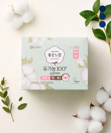 좋은느낌 유기농순면 소 중 대 3팩