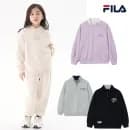 휠라키즈 엠보로고 기모 후드티