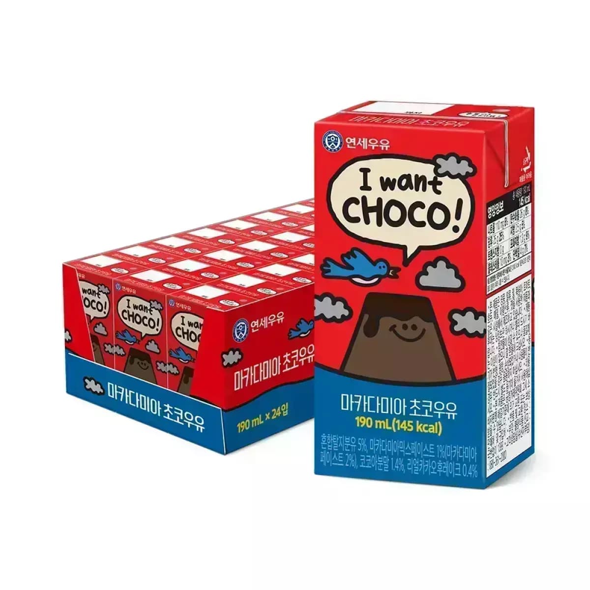 연세 마카다미아 초코우유 190ml 24팩
