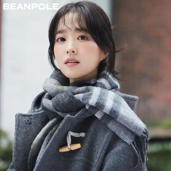 빈폴 울 케이블 숏 머플러