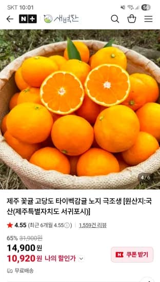 감귤 4.5kg L-2L 대과