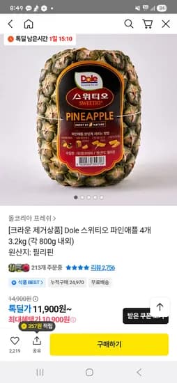파인애플 4수