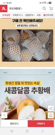 나주 추황배 가정용 5kg 11-13과 내외 소과