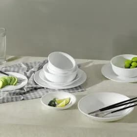 코렐 저스트 화이트 한국형 4인 24p 원형 홈세트