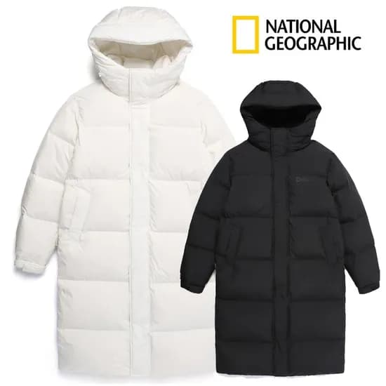 내셔널지오그래픽 공용 카프라 롱기장 덕다운 점퍼