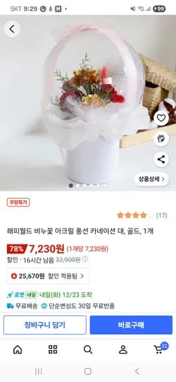 비누꽃 아크릴풍선 카네이션 대