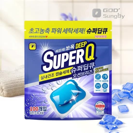 슈퍼딥큐 고농축 캡슐세제 100개