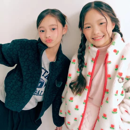 스파오키즈 산리오 헬로키티 덤블 플리스