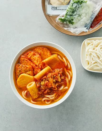 고래사어묵 김치 우동 전골