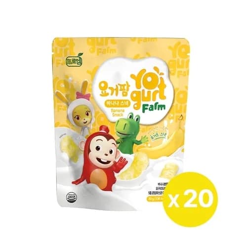 프로엠 요거팜 바나나 스낵 롱뻥 옥수수 30g 20봉 18봉
