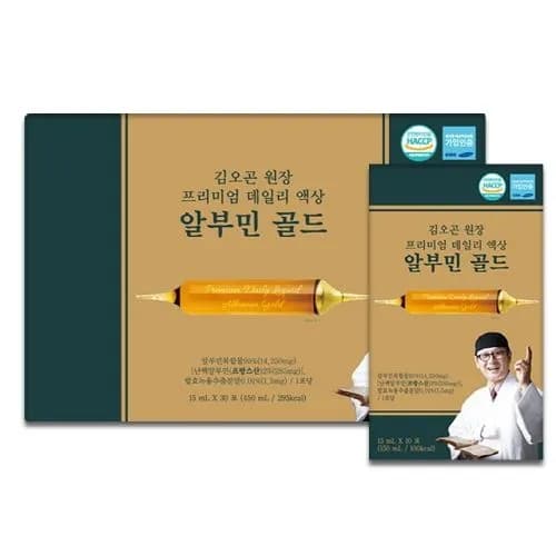 김오곤원장 프리미엄 데일리 액상 알부민 골드 15ml 30포