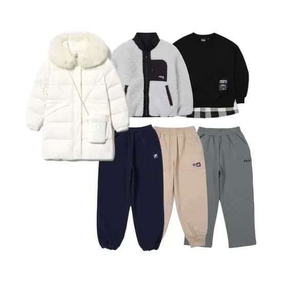 휠라키즈 구스다운 크로스백